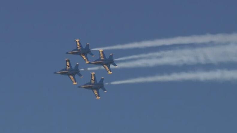 Blue Angels roar back over San Francisco after weather conditions threaten Fleet Week show — CBS Bay Area (KPIX), Half Moon Bay Arts news