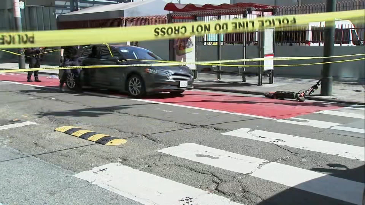 Man fleeing from police on scooter dies after hitting 'street fixture' in SF, police say
       — ABC 7 Bay Area