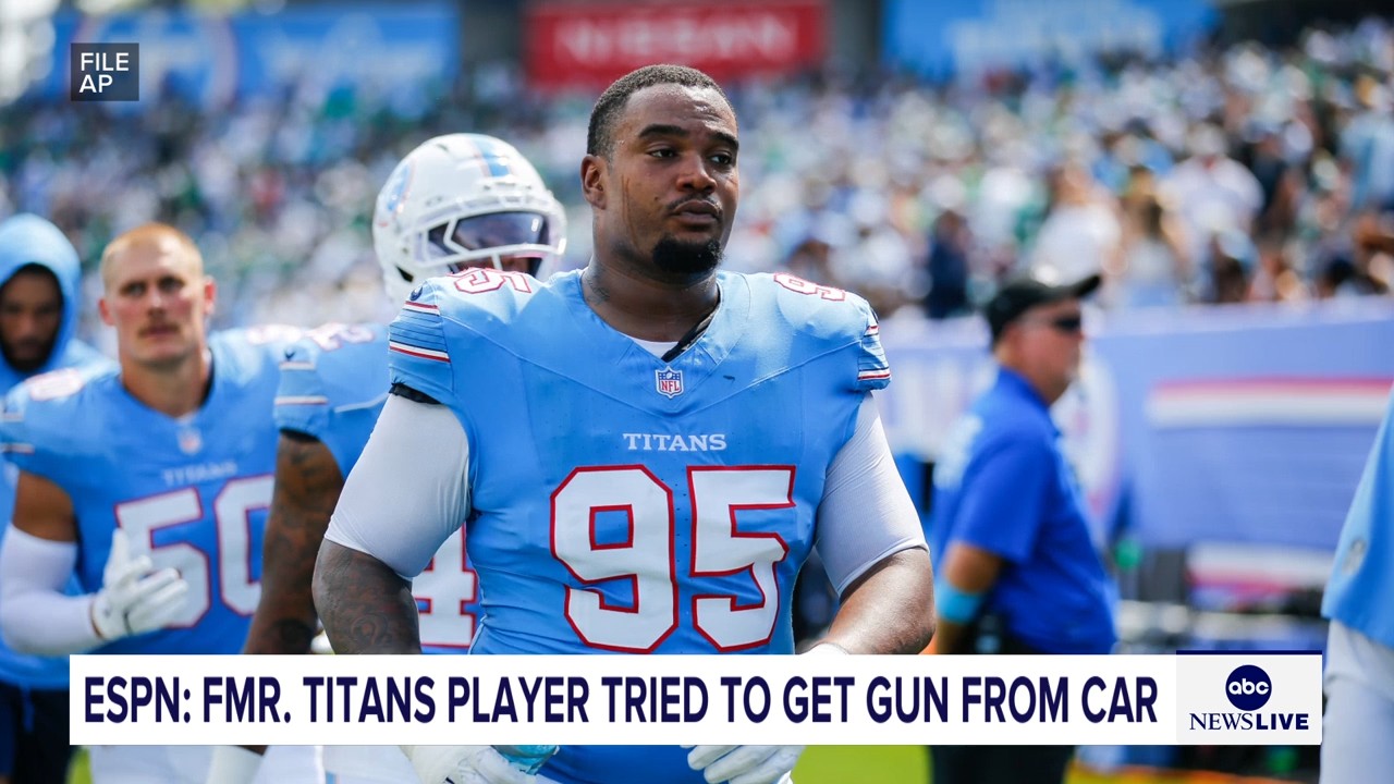 Jordan Elliott was released by Titans after pulling out gun in parking lot, coach Robert Saleh says
       — ABC 7 Bay Area, Half Moon Bay Sports news