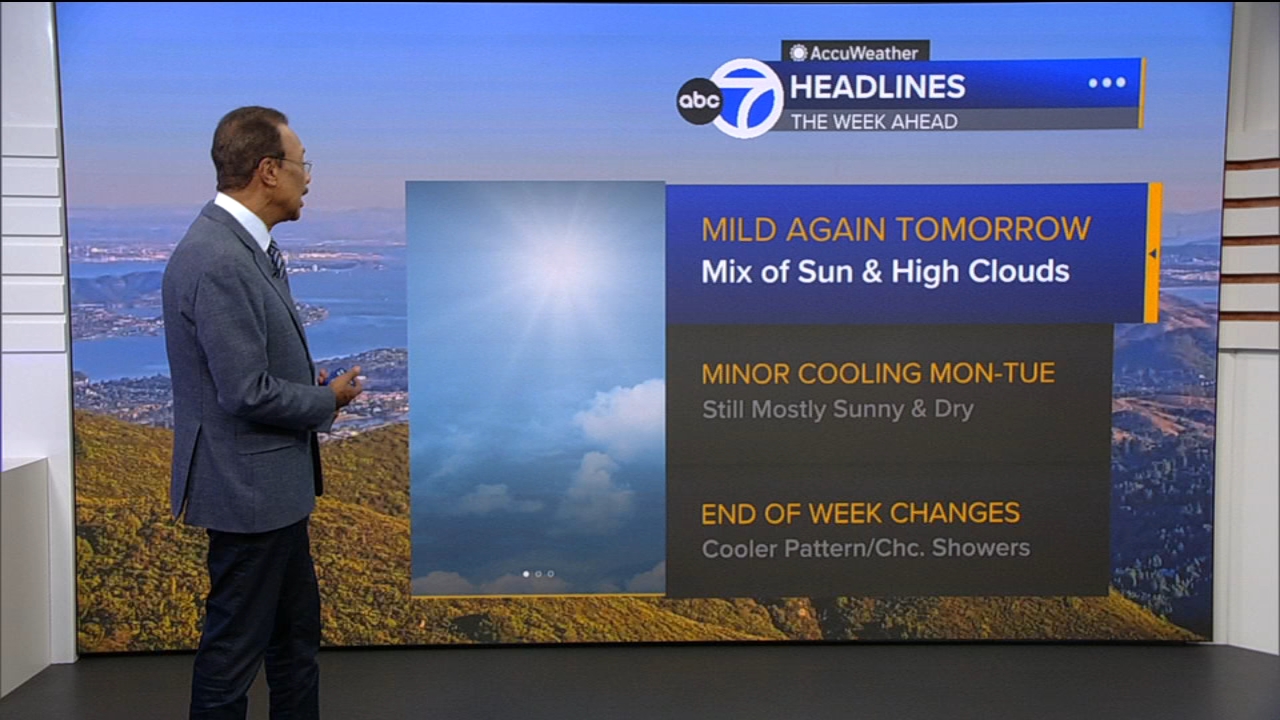 AccuWeather Forecast: Mix of sun, high clouds tomorrow
       — ABC 7 Bay Area