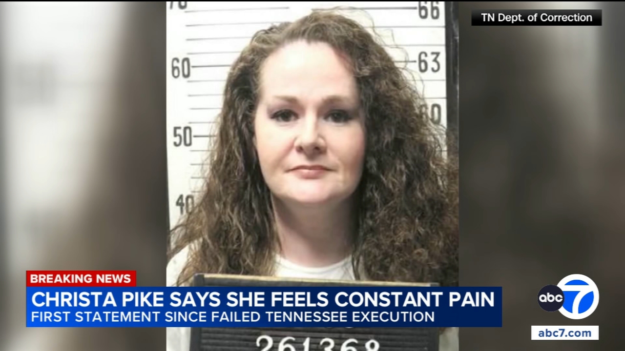 Christa Pike says she's 'recovering' after botched execution in new statement
       — ABC 7 Bay Area