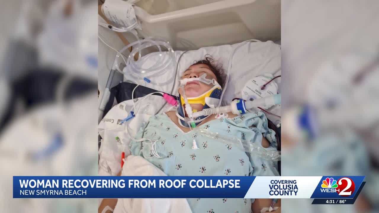 Mother of 2 recovering after roof collapse in New Smyrna Beach — WESH 2 Orlando, Half Moon Bay Community news