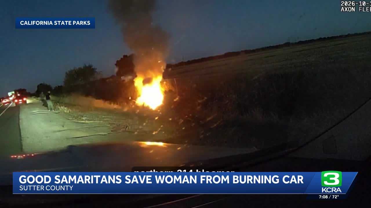 Officers rescue woman from burning car — WESH 2 Orlando, Half Moon Bay Community news